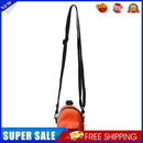 Nylon Crossbody Bag Men Women Street Hip Hop Zip Small Phone Packs (Orange)