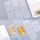 Plastic IC Card Holder Protection Sleeve Business Card Case Transparent