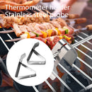 Thermometer Holdder Stainless Steel BBQ Probe Clamp Holder for Oven Grill