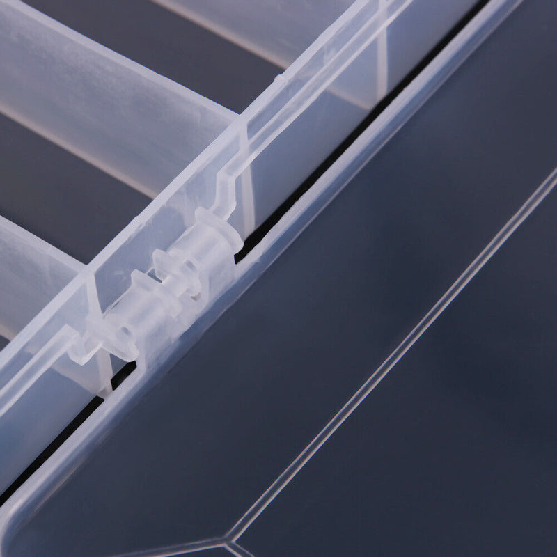 6 Compartments Fishing Lure Plastic Box Portable Kit Storage Case