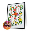 40x30cm 5D DIY Full Round Drill Diamond Painting Love Letter for Home Decoration