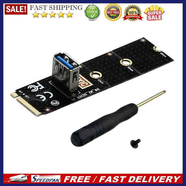 M.2 to PCI-E X16 USB 3.0 Transfer Card 5Gbps Adapter Converter with Screwdriver
