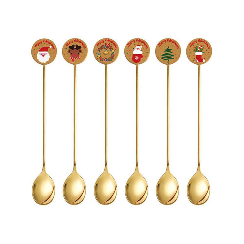 With Gift Box Stainless Steel Coffee Spoons Dessert Cutlery Set Stirring Spoon