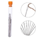 9x Large-eye Blunt Needles Steel Yarn Knitting Needles forHand Sewing Darn hot.
