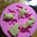 Home Mini DIY Chocolate Sea Cookie Dolphin Silicone Fondant Mold Starfish