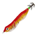 103mm LED Luminous Wood Shrimp Bait Squid Jigs Hook Fishing Lures (Red)