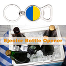 Ukraine National Flag Keychain Bottle Opener Jewelry Can Opener Key Ring