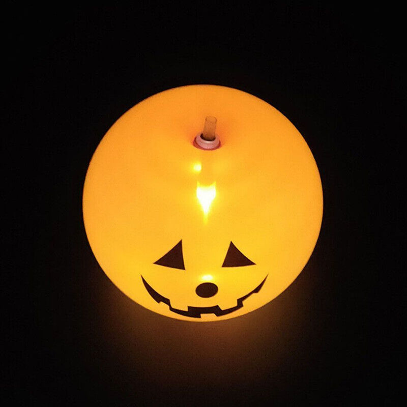 DIY Latex Balloon Led Light Up Pumpkin Balloons Halloween Party Decorations