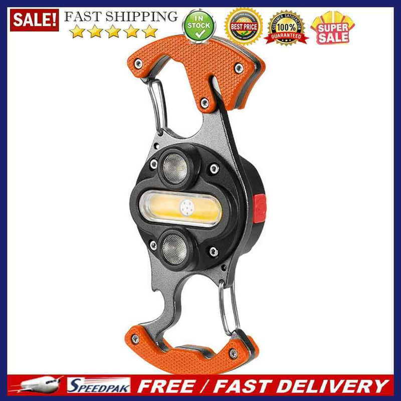 Portable Keychain Flashlight Multifunction Camping Bottle Opener Work LED Lig