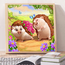 5D DIY Full Round Drill Diamond Painting Hedgehog Pattern of Cartoon Series