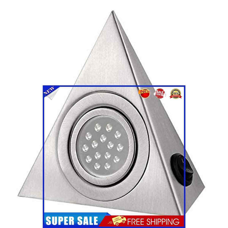 Triangle Lighting 15 LED Indoor Triangle Closet Cabinet Wall Lamp White Light