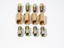 12Pcs/Set 3/16" Brake Line Repair Female Union Inverted Tube Fittings Nuts P1F4