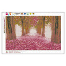 5D DIY Full Drill Diamond Painting Pink Trail Cross Stitch Embroidery Kit