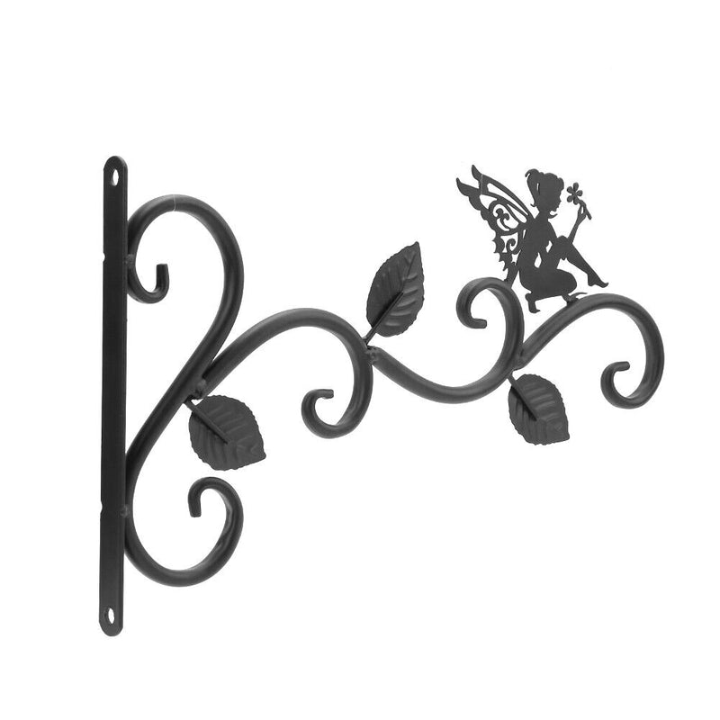 Wrought Iron Hanging Flower Basket Decorative Hanger Bracket (Flower Fairy)