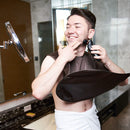 Portable Beard Shave Apron Bib Trimmer Facial Hair Cutting Cape Haircut Cloak