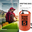 Waterproof Dry Bag Pack Sack Swimming Kayaking River Trekking (5L Orange) Newly