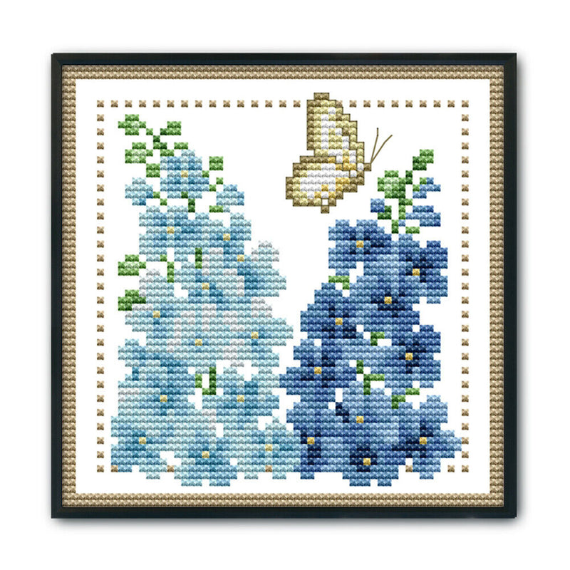 12 Months Flower Cross Stitch 14CT Stamped Canvas Printing Embroidery DIY Kits