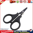 Fishing Plier Scissor Stainless Steel Line Cutting Fishing Tools (Black) Newly