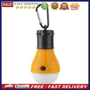 3LED Tent Hanging Lamp 3 Modes SOS Emergency Carabiner Bulb Light(Yellow)