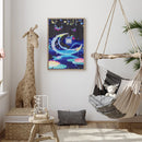 Round crystal diamond diamond painting moon abstract serie
