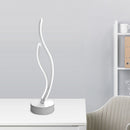 LED Table Lamp Modern Decorative Curved Bedside Light for Home Bedroom Part