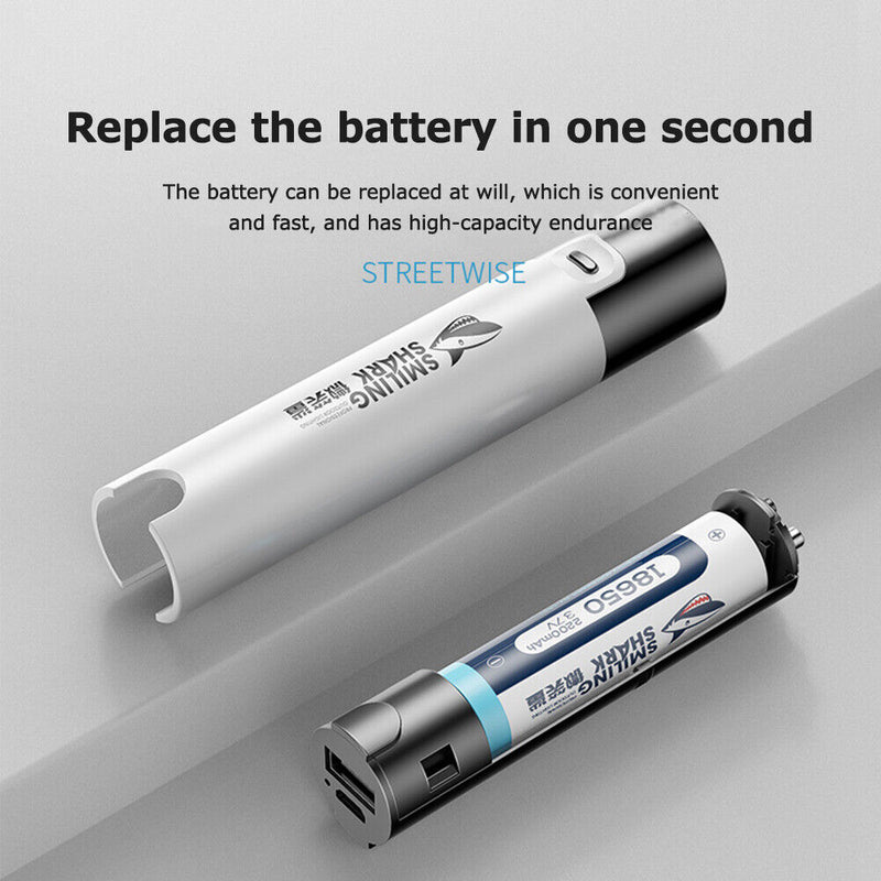 USB Rechargeable Powerful LED Lamp Power Bank Waterproof Camping Mini Flashlight