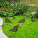Acrylic Hollow Chicken Ornaments Backyard Lawn Stakes Yard Art Decor (B) Newly