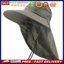 Men Women Fishing Sun Hat UV Protection with Neck Cover Outdoor Sunshade Cap