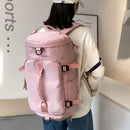 Unisex Backpack Travel Sports Compartment Gym Fitness Camping Bag (Pink) Newly