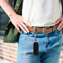 LED Mini Flashlight Portable Key Chain Outdoor Camping Hiking Torch (Red)