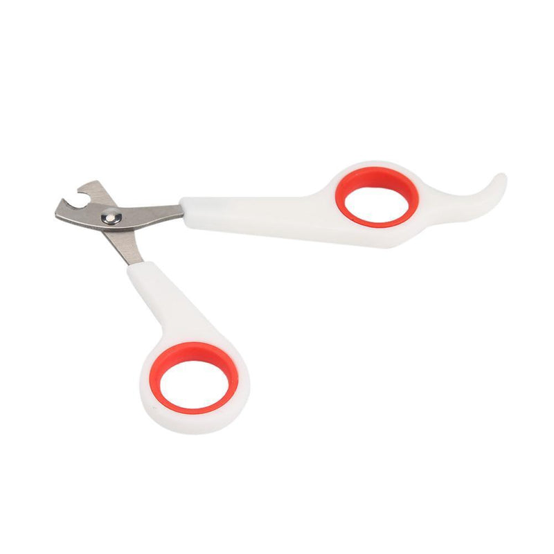 Stainless Steel Pet Nail Toe Scissors Dog Cat Claw Grooming Clipper (White)