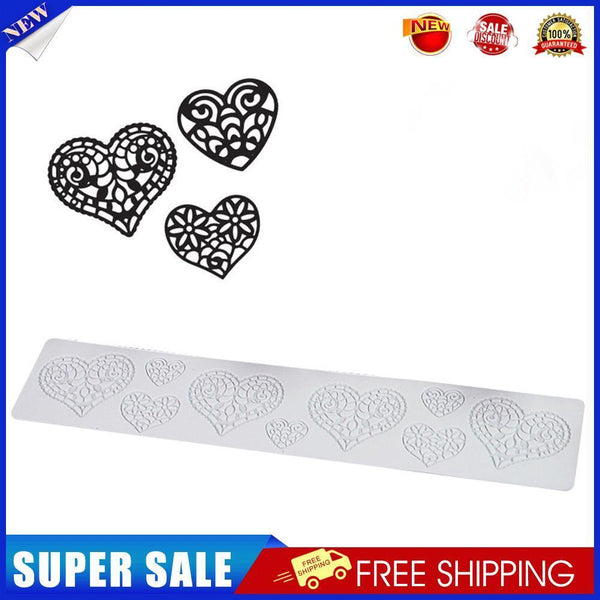 Lace Silicone Sugarcraft Mold Fondant Mat Pastry Cake Decorating Tools (A)