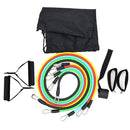 11pcs / Set Resistance Bands Latex Pull Rope Rubber Expander Fitness Equipment