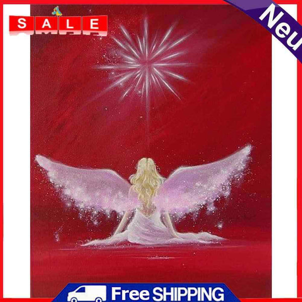 Angel Oil Paint By Numbers Drawing DIY Picture Hand Painted Wall Art Craft Decor