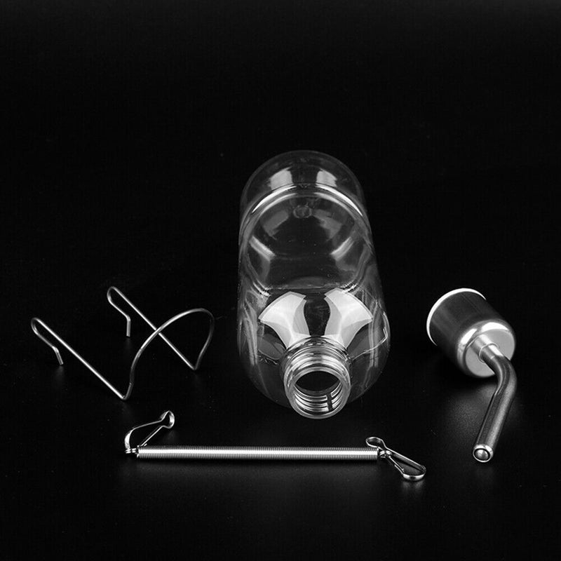 Pet Stainless Steel Hang Waterer Squirrel Hamster Dog Automatic Drinker Bot