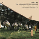 Outdoor Tent Rope Lanyard Portable Camping Anti-slip Binding Belt Clothesli