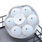 #A 7 Cavity Ice Molds Silicone Cocktail Whiskey Ice Cube Ball Maker Tray with Li