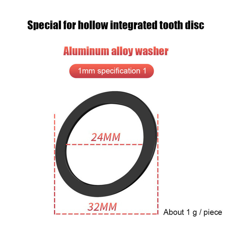 3pcs Aluminum Bike Crank Cover Chain Wheel Spacer Adjuster Cycling Repair T