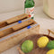 Cling Film Dispenser Wrap Tin Foil Cutter Wooden Storage Organizer (2 Grid)