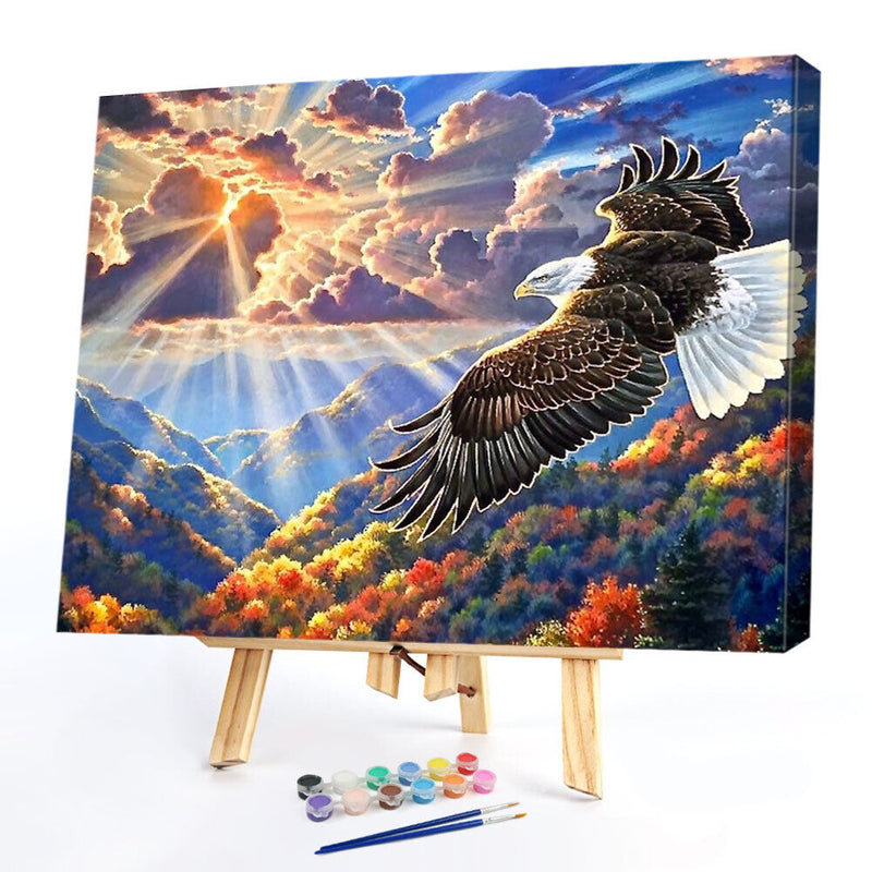 50x40cm DIY Landscape Digital Oil Drawing Frameless Picture Home Wall Decor