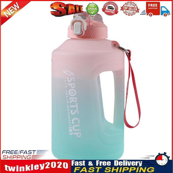 Sports Water Bottle Outdoor Fitness Travel Leakproof Frosted Cups (Pink) Newly