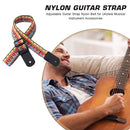 Nylon Guitar Strap Adjustable Belt for Electric Folk Guitar Ukulele Bass