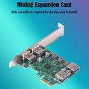 PCI-Express 1X USB 3.0 Riser PCI-E 1 to 4 Expansion Extender for PC Case USB Kit