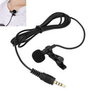 Wired Condenser Clip-on Lapel Microphone Hands-free Mike Link To Smartphone