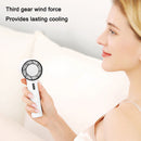 2200mAh USB Handheld Cold Compress Turbo Fan Personal Cooling Fans (White)