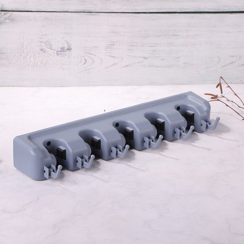 Multi-Purpose Hooks Wall Mounted Mop Organizer Holder Rack Broom Hanger Hooks