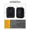 6LED Solar Wall Lamp Outdoor Waterproof Up Down Garden Yard Light (Warm)