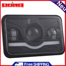 Generic 4"" x 6"" 150W LED Headlights Hi-Lo Red DRL Sealed Beam for Car