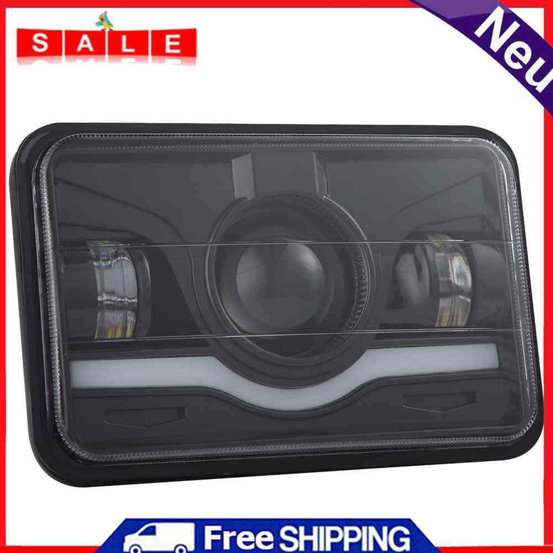 Generic 4"" x 6"" 150W LED Headlights Hi-Lo Red DRL Sealed Beam for Car