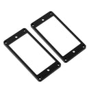 2pcs/set Flat Bottom Humbucker Pickup Frames for Electric Guitar (Black)